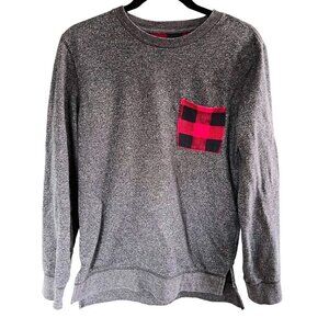 PLAID Warm Long Sleeve On The Byas Shirt Oversized Unisex sz(S)